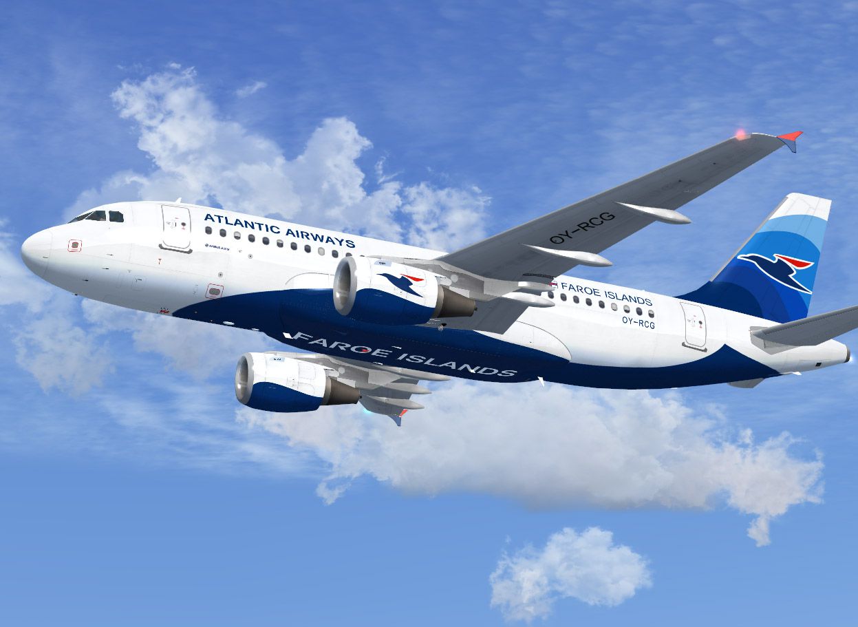 На фото самолет Atlantic Airways Самолет Atlantic Airways